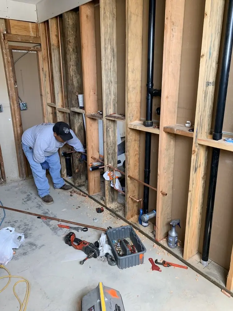 Commercial rough-in plumbing for Gas Line Repair in Pensacola Station